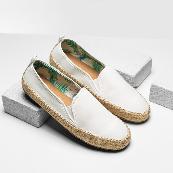 Damskie espadryle EMU AUSTRALIA GUM  w11385coco kolor biały