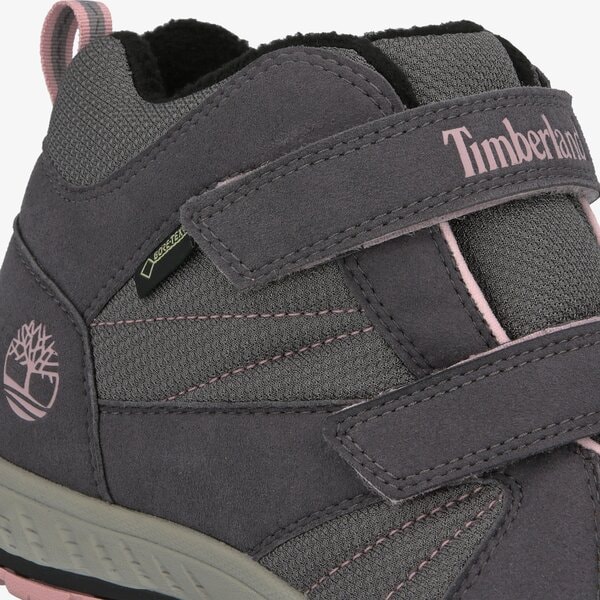 Dziecięce buty outdoor / trekkingowe TIMBERLAND NEPTUNE MID GTX 2STRAP WL tb0a22650331 kolor szary