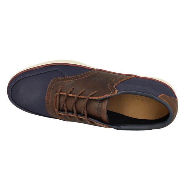 Męskie półbuty LACOSTE GLENDON BROGUE  727srm12222n2 kolor granatowy
