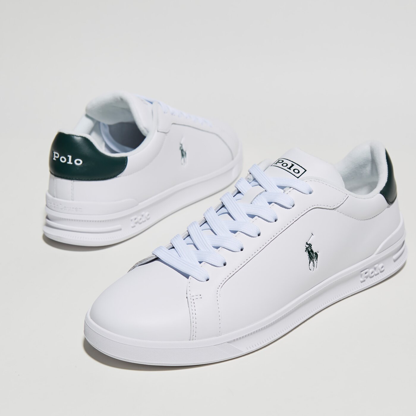 Męskie sneakersy (buty) POLO RL HRT CT II SNEAKERS ATHLETIC SHOE  809829824004 kolor biały