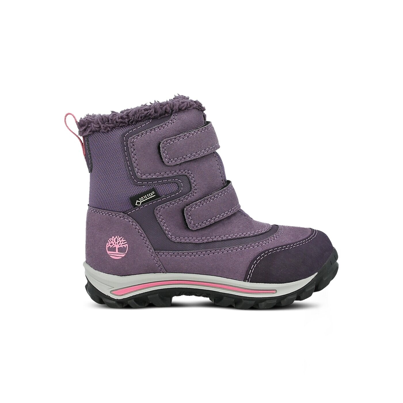 Dziecięce buty outdoor / trekkingowe TIMBERLAND CHILLBERG 2-STRAP GTX a1lf9 kolor fioletowy