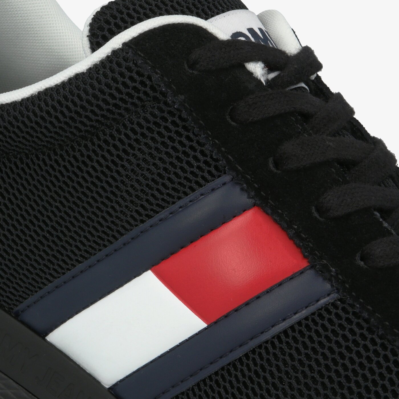 Męskie sneakersy (buty) TOMMY HILFIGER FLEXI TOMMY JEANS FLAG SNEAKER em0em00400bds kolor czarny