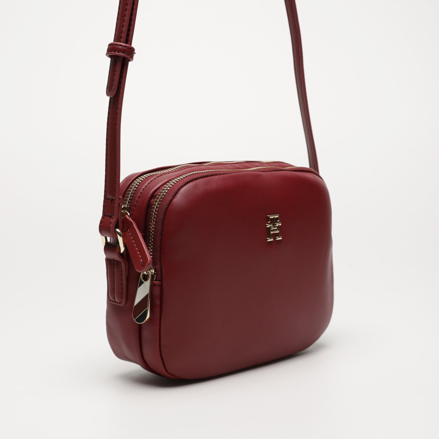 Damska torebka TOMMY HILFIGER TOREBKA POPPY PLUS CROSSOVER aw0aw15235xjs kolor bordowy