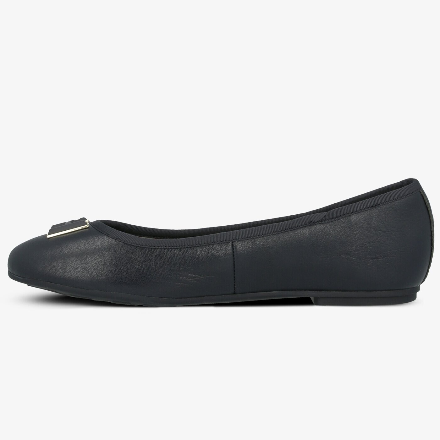 Damskie baleriny (buty) TOMMY HILFIGER ESSENTIAL LEATHER BALLERINA fw0fw04316403 kolor granatowy
