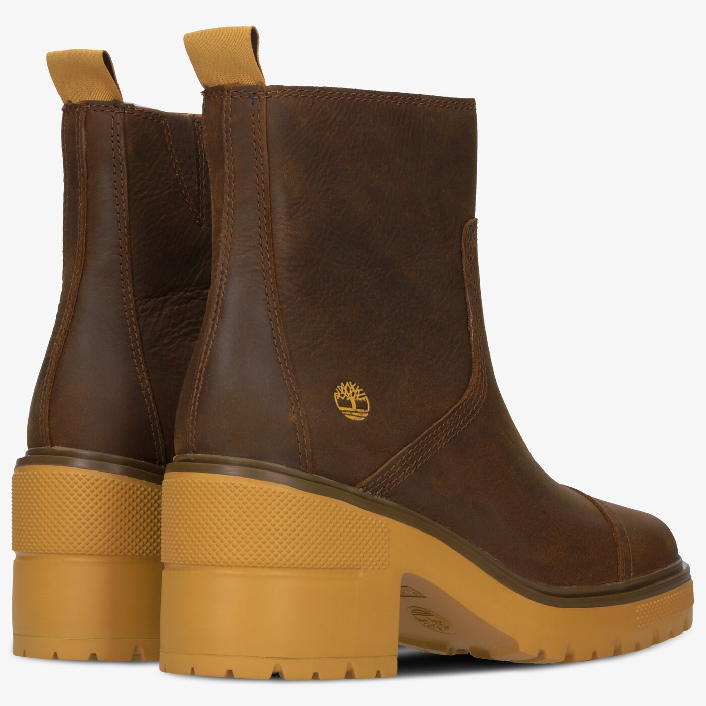 Damskie botki / sztyblety TIMBERLAND SILVER BLOSSOM SIDE ZIP tb0a25bv2031 kolor brązowy