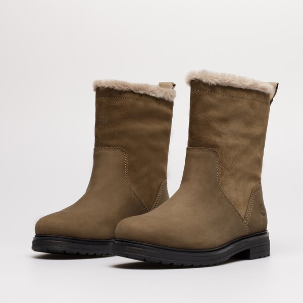 Damskie botki / sztyblety TIMBERLAND HANNOVER HILL PULL ON WARM WP tb0a5nx39011 kolor brązowy