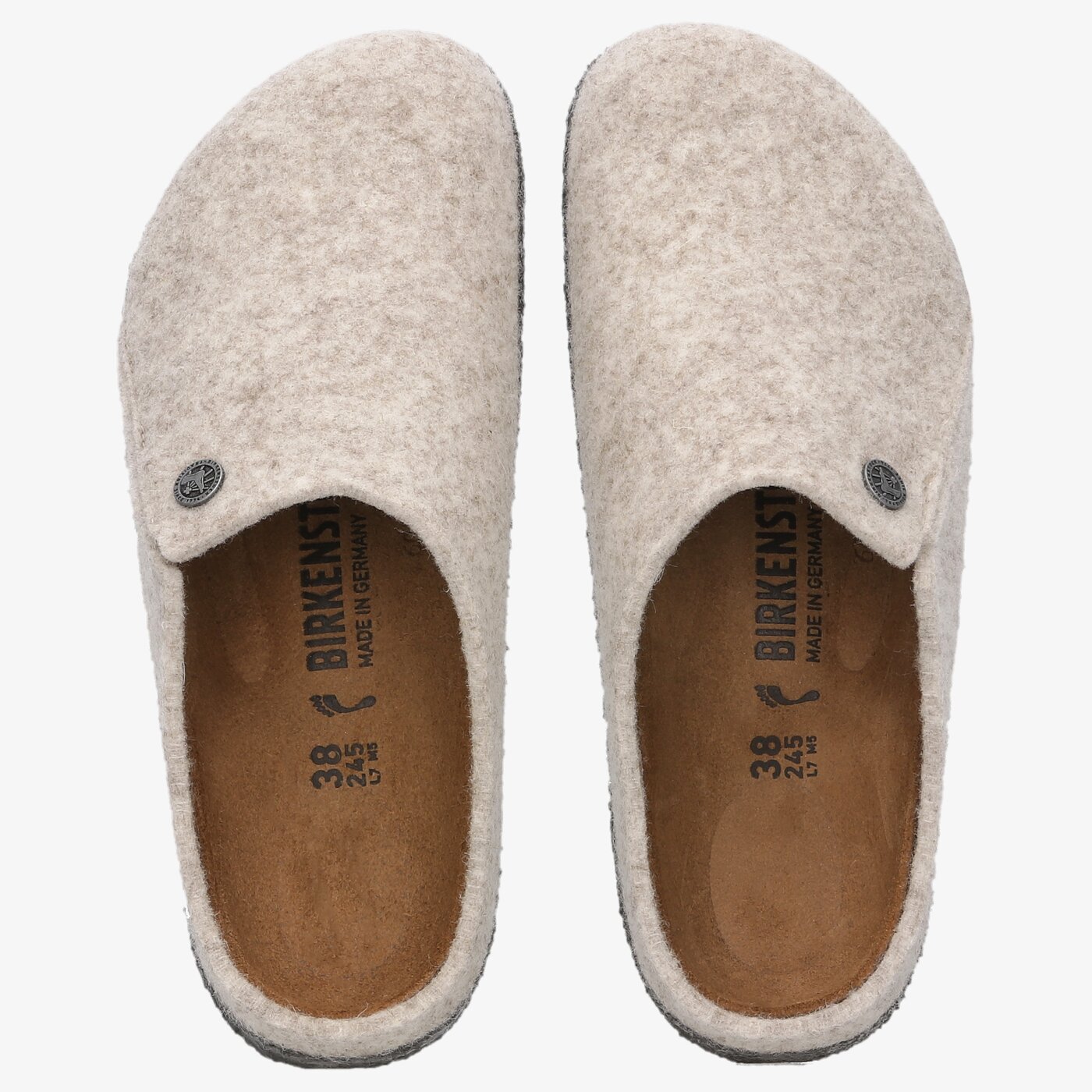 Damskie klapki BIRKENSTOCK ZERMATT RIVET 1020068 kolor szary