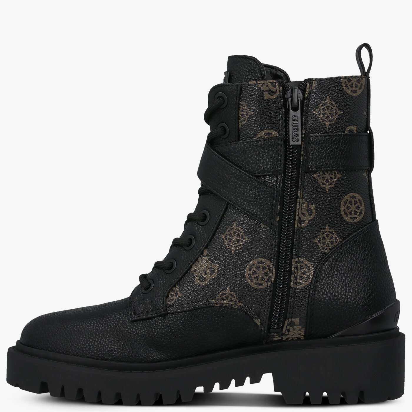 Damskie botki / sztyblety GUESS ORANA fl8onafal10brocr kolor czarny