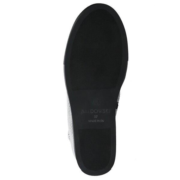 Damskie buty za kostkę BALDOWSKI BOTEK ALASKA SZACHOWNICA BIAŁA d01022snik103 kolor czarny
