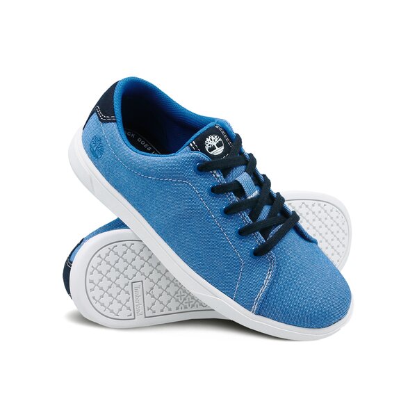 Dziecięce sneakersy (buty) TIMBERLAND GROVETON CANVAS OXFORD a1ih4 kolor niebieski