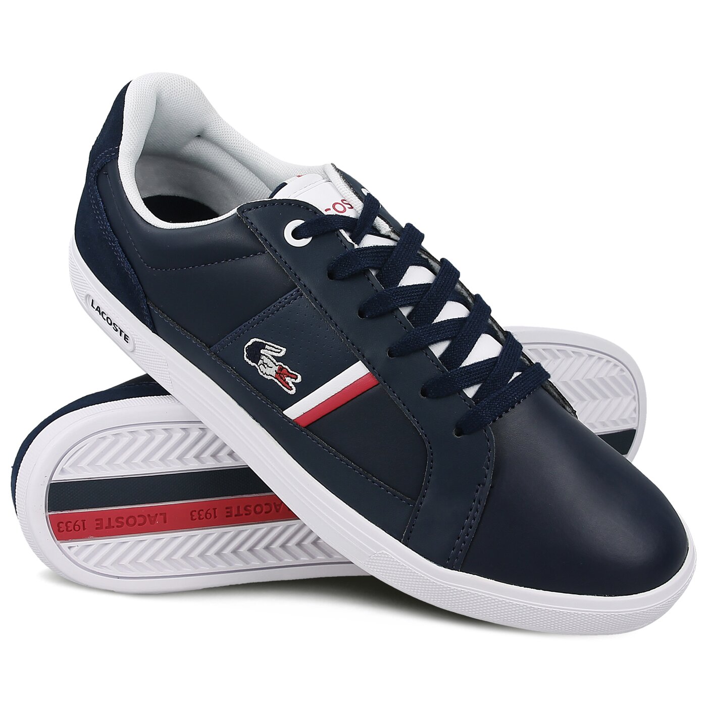 Męskie sneakersy (buty) LACOSTE EUROPA 317 1 734spm0012092 kolor granatowy
