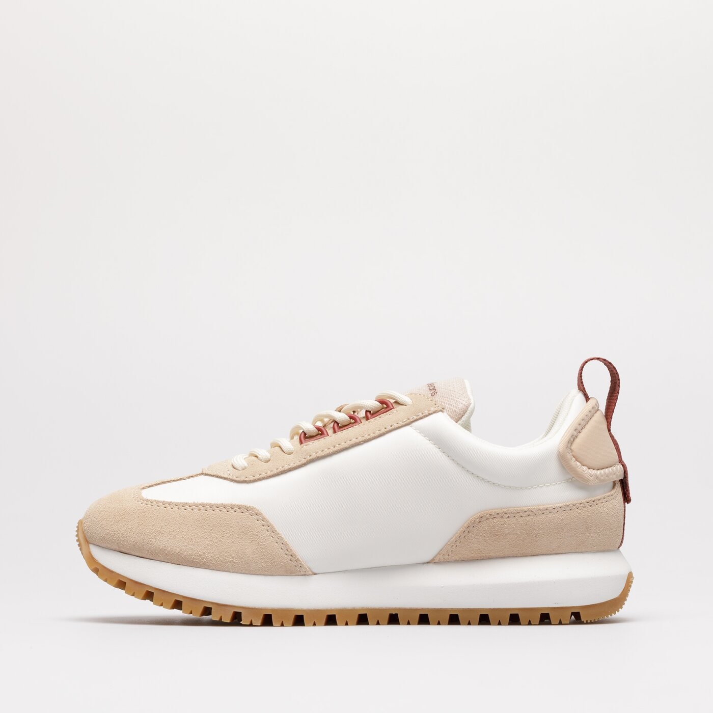 Damskie sneakersy (buty) CALVIN KLEIN NEW RETRO RUNNER LACEUP LOW yw0yw00683af6 kolor biały