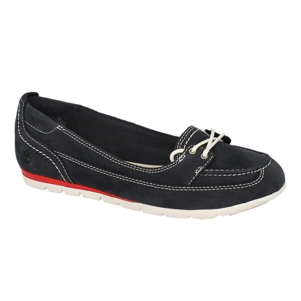 Damskie mokasyny i półbuty TIMBERLAND EK BOAT SHOE  8166a kolor granatowy