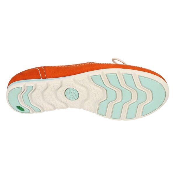 Damskie mokasyny i półbuty TIMBERLAND EK BOAT SHOE  8951r kolor pomarańczowy
