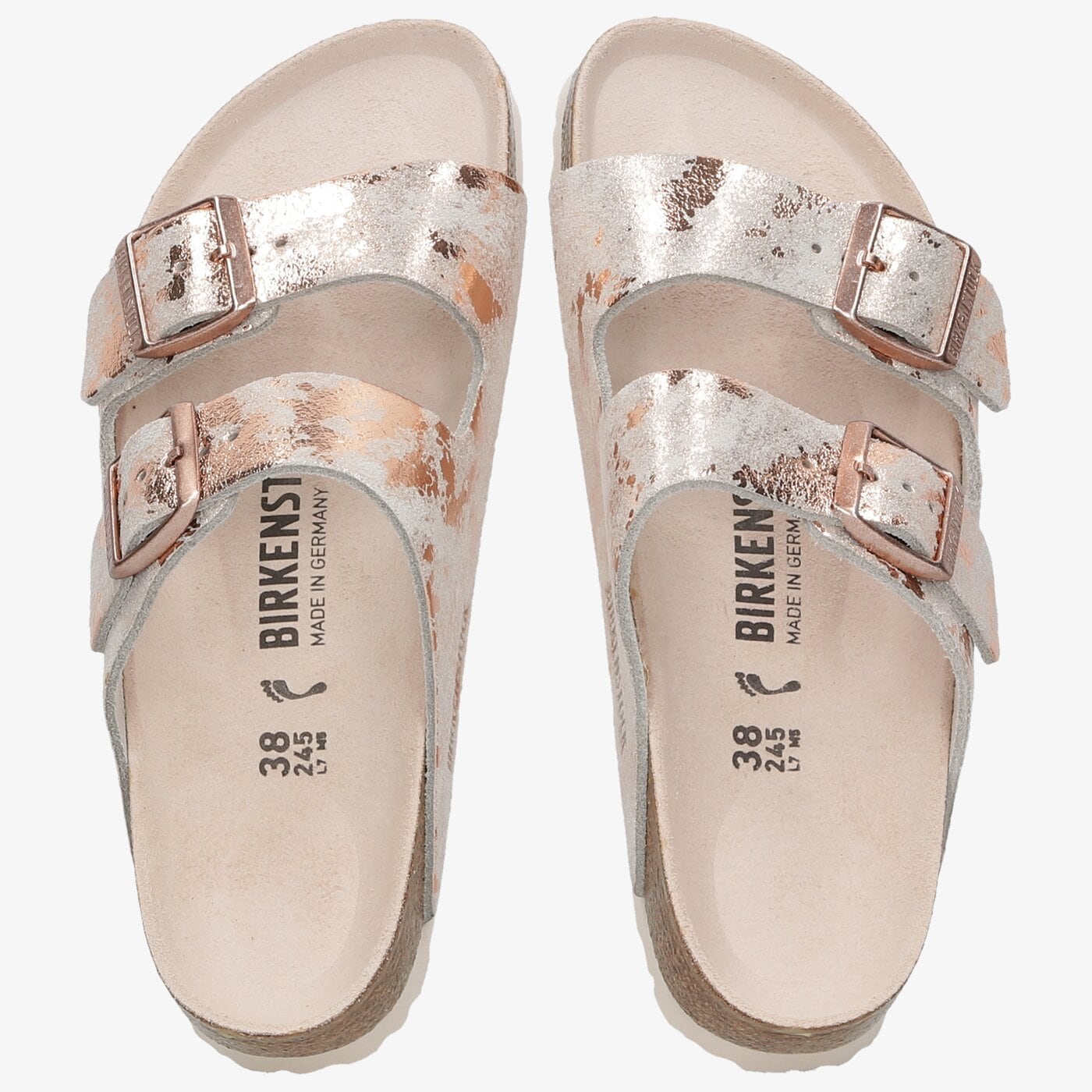 Damskie klapki BIRKENSTOCK ARIZONA  1017416 kolor złoty