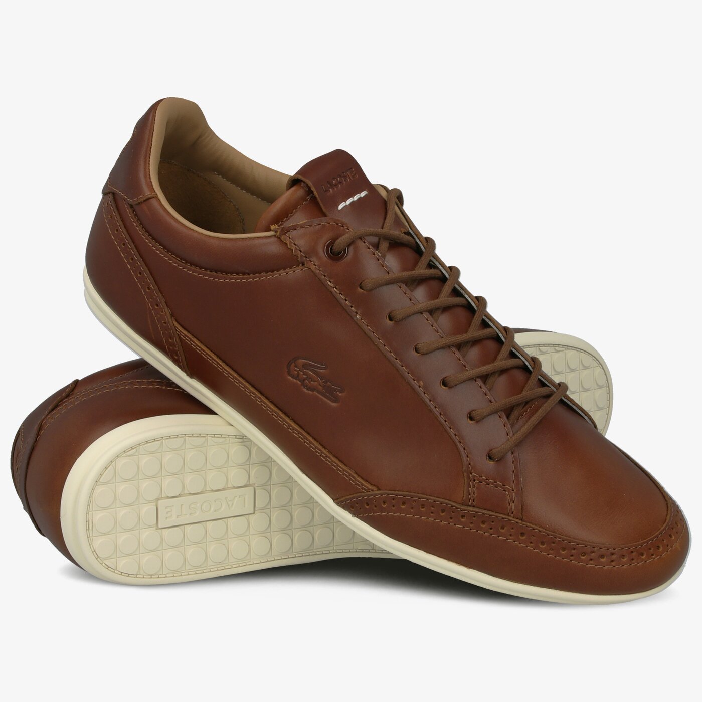 Męskie sneakersy (buty) LACOSTE CHAYMON CLUB 319 1 CMA 738cma00202c3 kolor brązowy