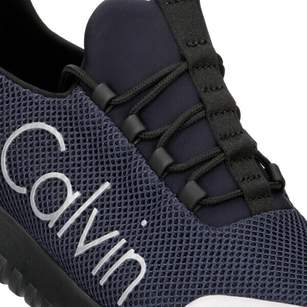 Męskie sneakersy (buty) CALVIN KLEIN RON MESH/BRUSHED METAL s0506ina kolor granatowy