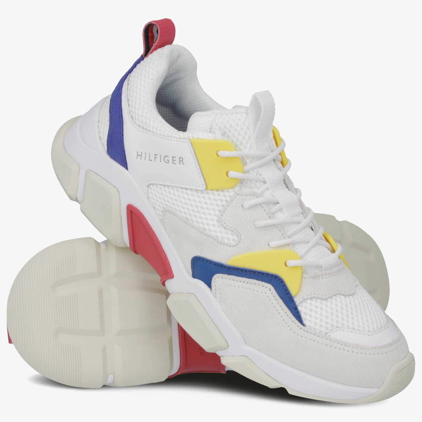 Męskie sneakersy (buty) TOMMY HILFIGER BILLY 1C2 SUMMER fm0fm02281100 kolor biały