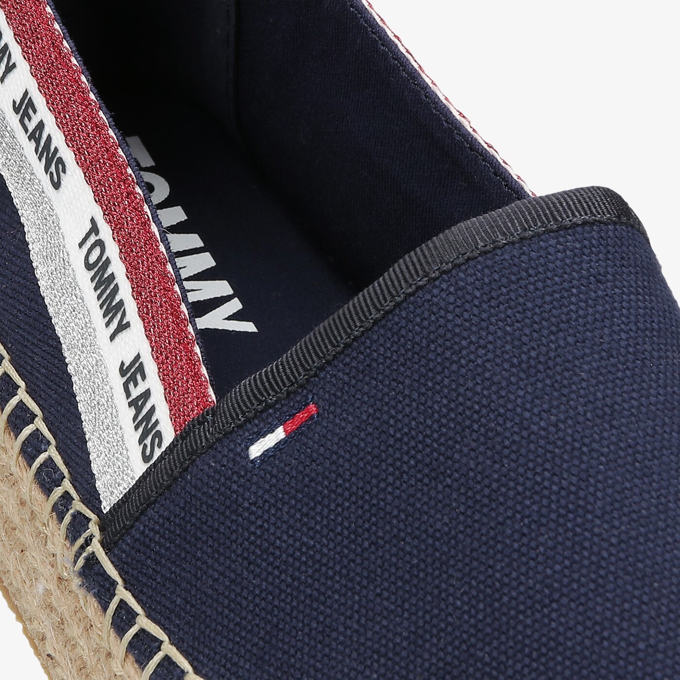 Damskie espadryle TOMMY HILFIGER TOMMY JEANS FLATFORM ESPADRILLE en0en01376c87 kolor granatowy