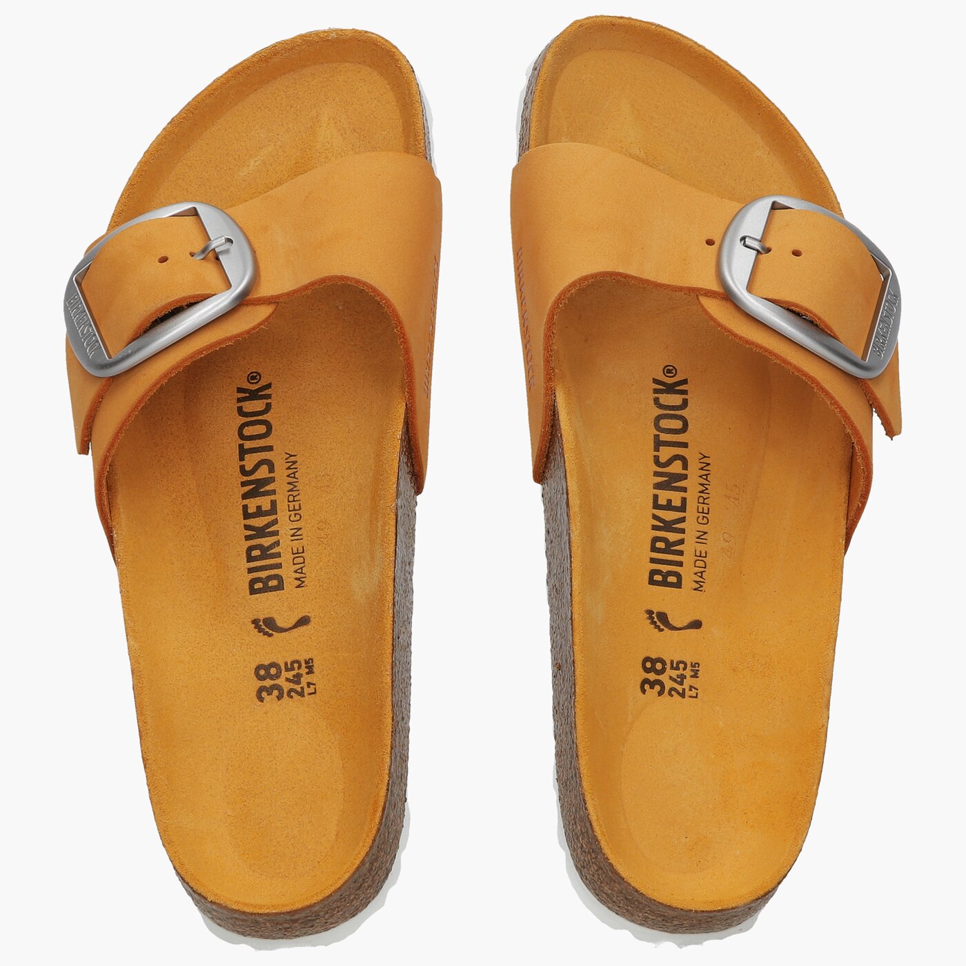 Damskie klapki BIRKENSTOCK MADRID BIG BUCKLE 1018727 kolor żółty
