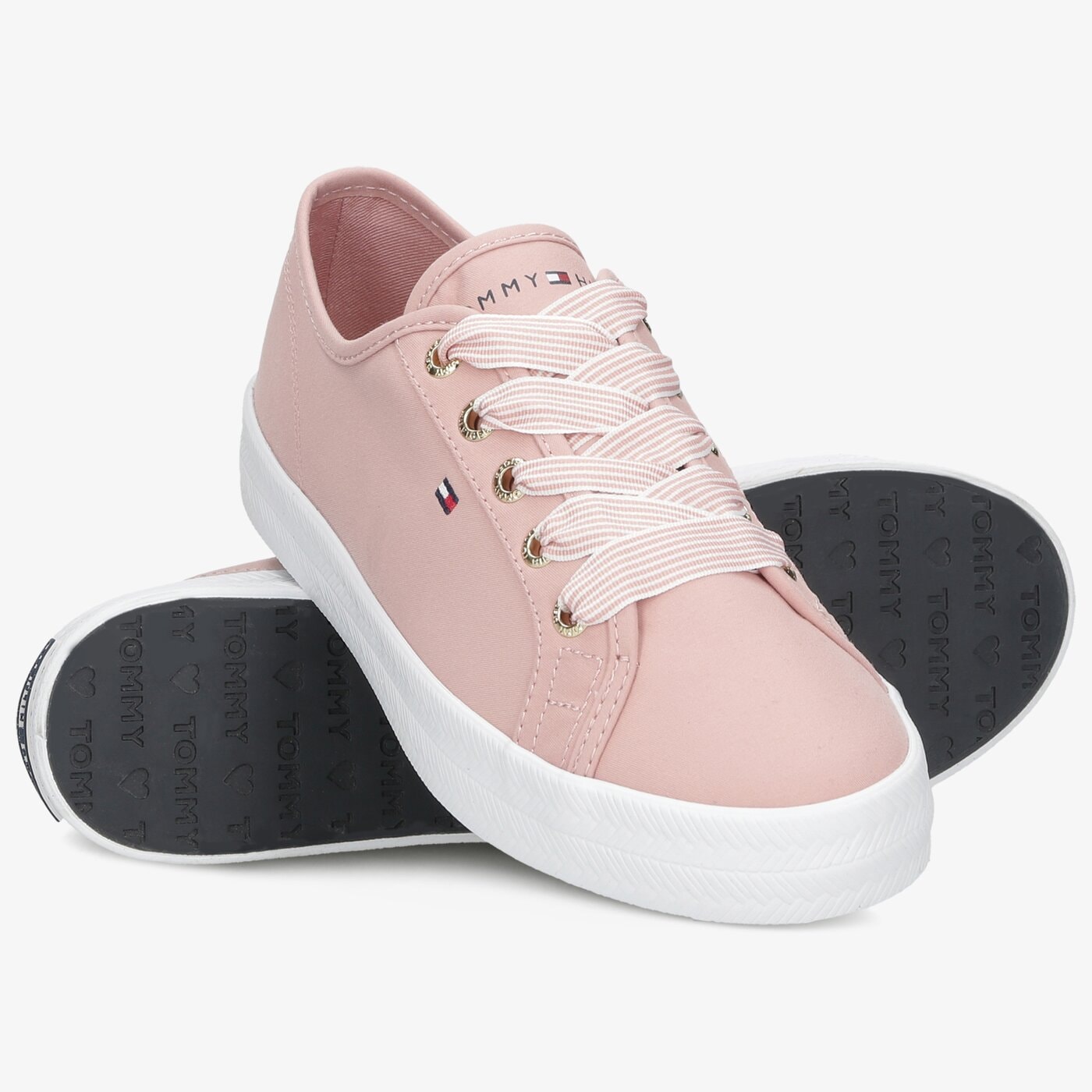 Damskie trampki TOMMY HILFIGER ESSENTIAL NAUTICAL SNEAKER fw0fw04848tqs kolor różowy