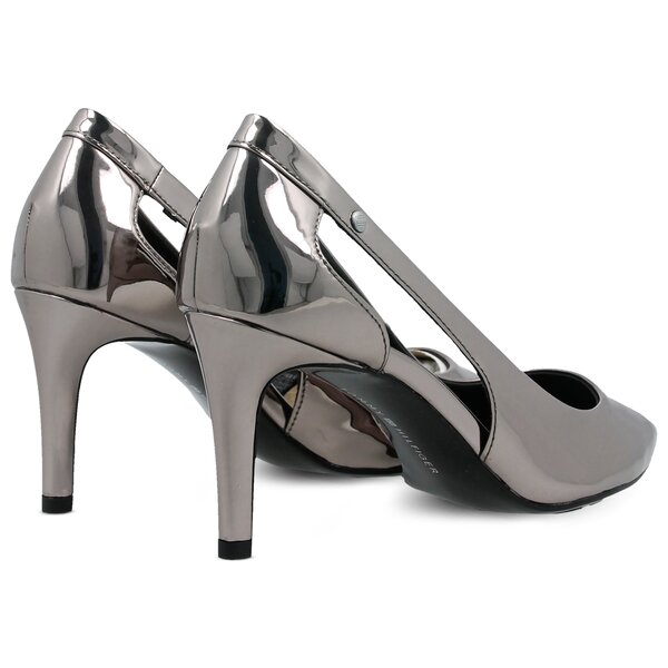 Damskie szpilki / czółenka TOMMY HILFIGER MIRROR METALLIC CUT OUT PUMP fw0fw02972990 kolor czarny