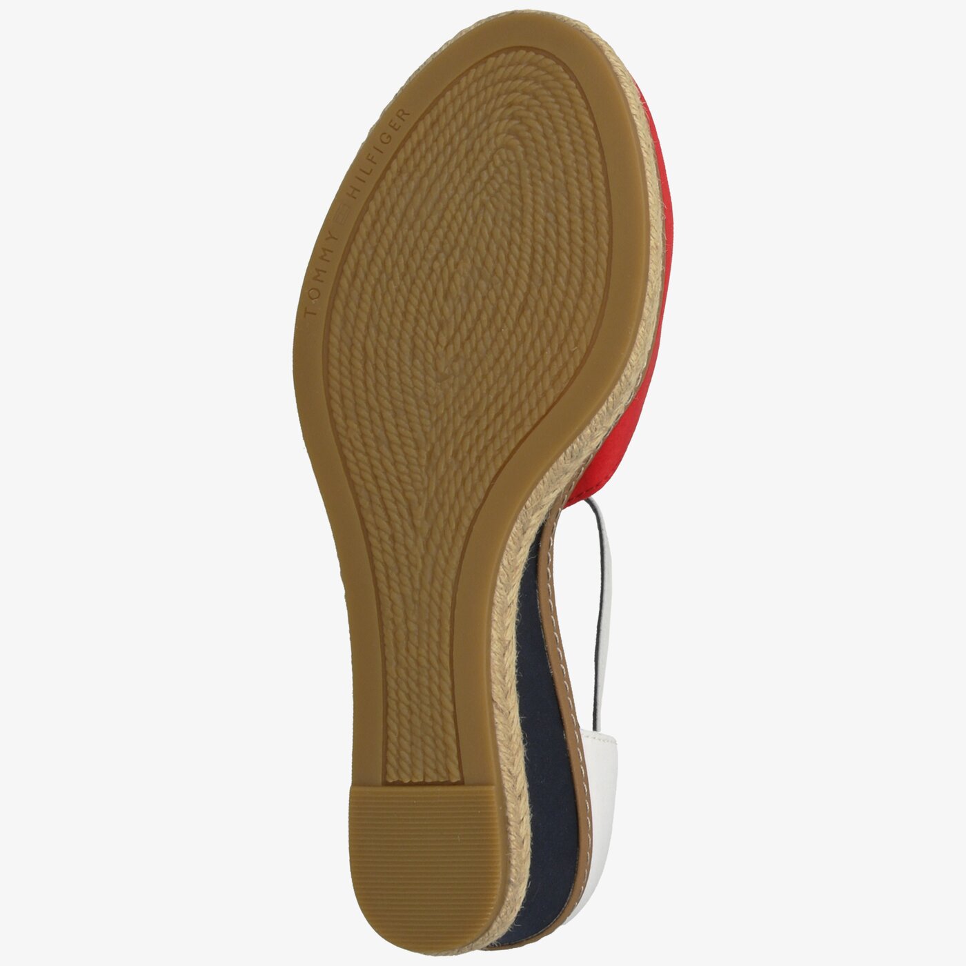 Damskie sandały TOMMY HILFIGER BASIC CLOSED TOE MID WEDGE fw0fw047870kp kolor multicolor