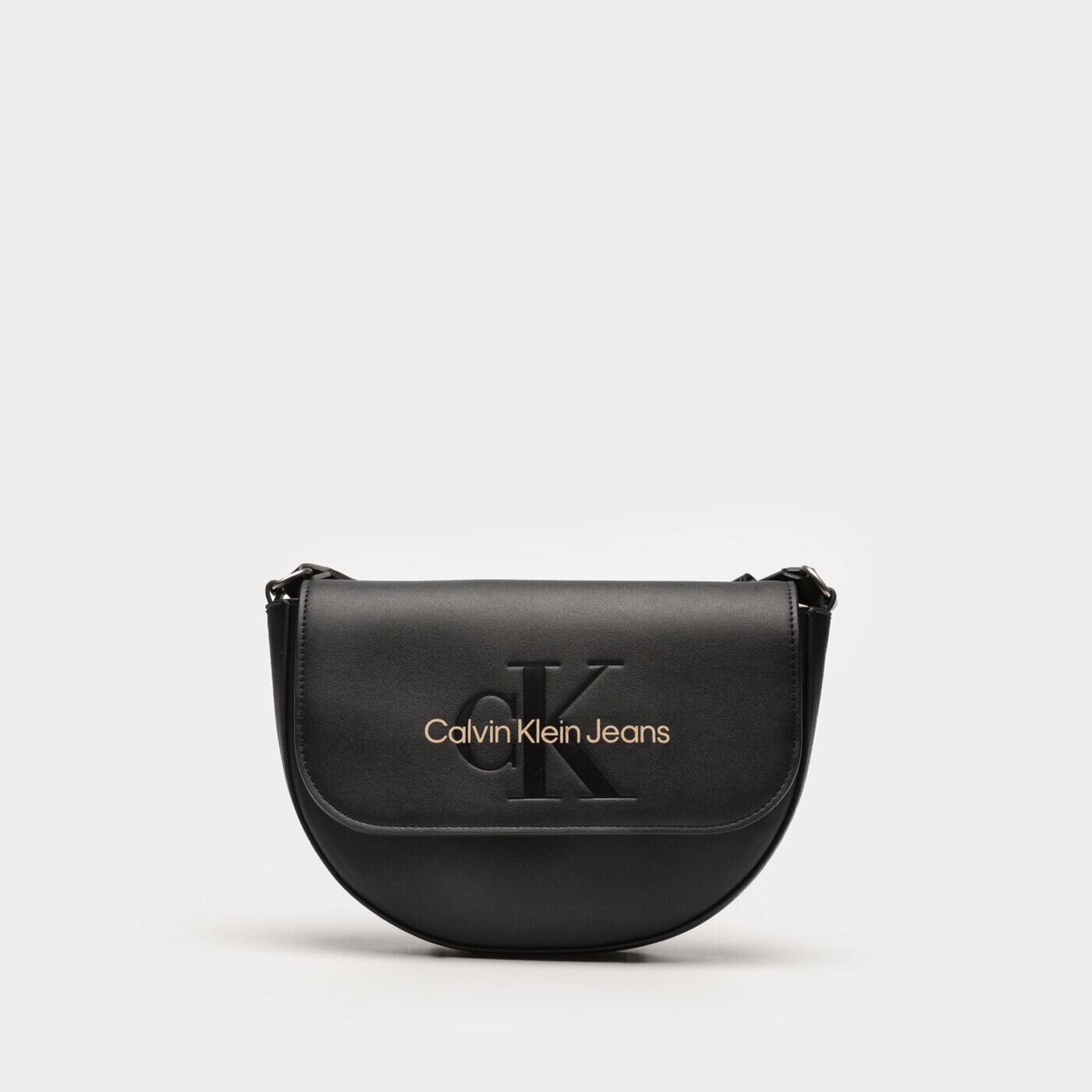 Damska torebka CALVIN KLEIN TOREBKA SCULPTED SADDLE BAG22 MONO k60k61122301f kolor czarny