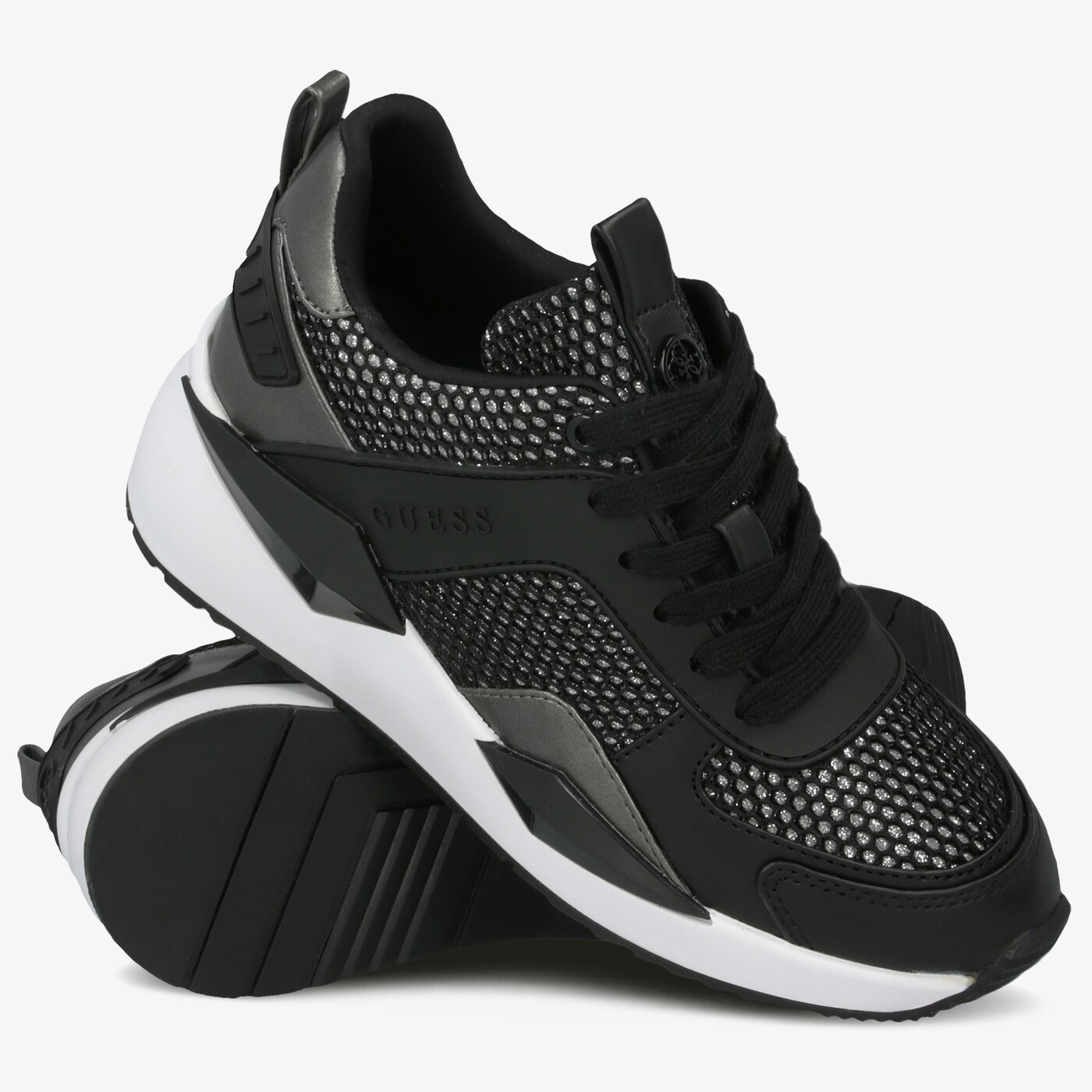 Damskie sneakersy (buty) GUESS TYPICAL 2 fl5tp2fam12black kolor czarny