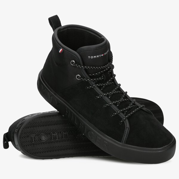 tommy hilfiger elevated cupsole suede