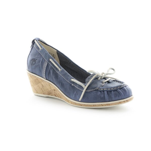 Damskie mokasyny i półbuty TIMBERLAND EK WHITTIER BOAT SLIP-ON 42633 kolor niebieski