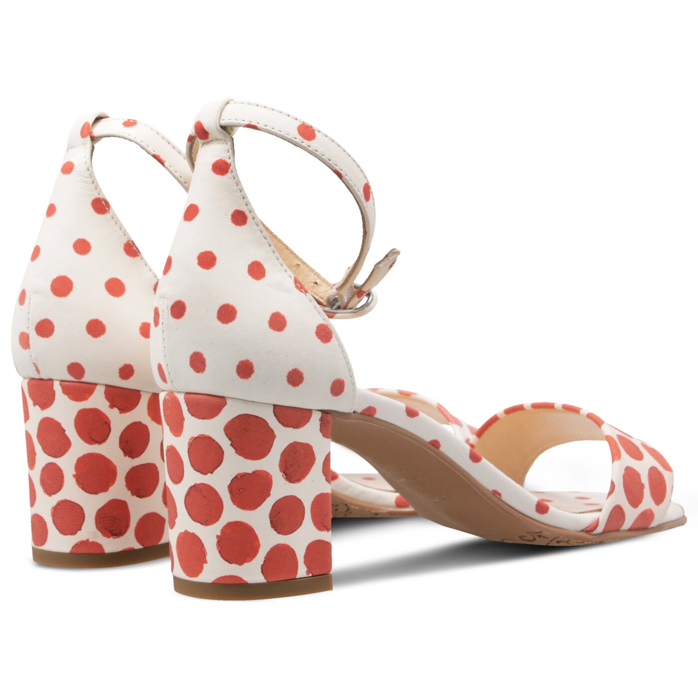 Damskie sandały SYMBIOSIS DOTTY SANDALS  sywc119009 kolor zielony