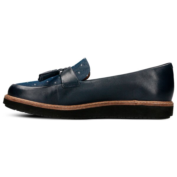 Damskie espadryle CLARKS GLICK CASTINE 26125083 kolor granatowy