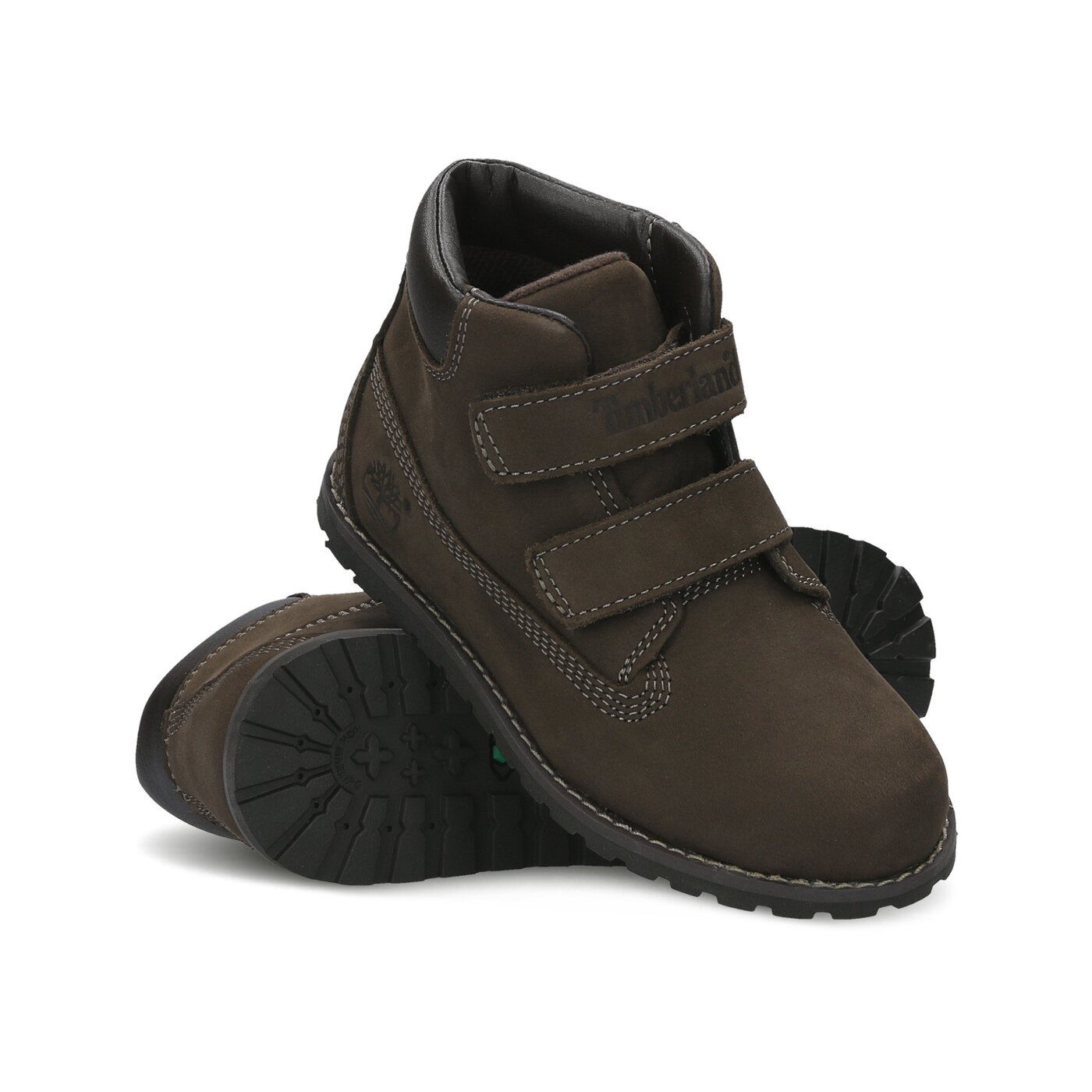 Dziecięce trapery TIMBERLAND POKEY PINE H&L  a127b kolor brązowy