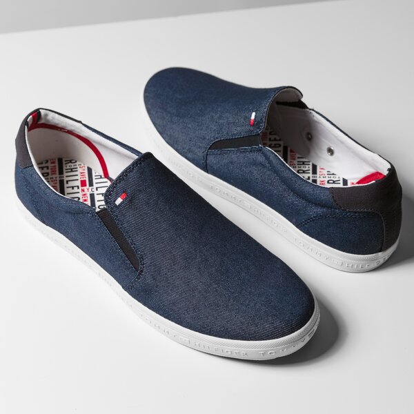 Męskie trampki TOMMY HILFIGER H2285OWELL 2F fm0fm00474403 kolor granatowy