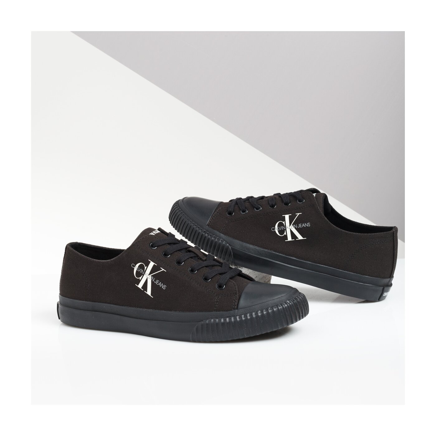 Męskie trampki CALVIN KLEIN IACO CANVAS s0593blk kolor czarny