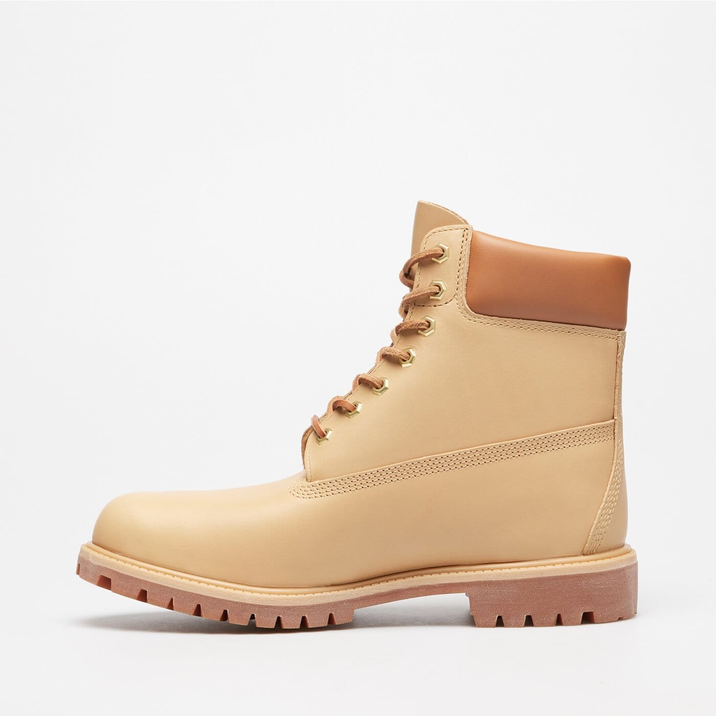 Męskie buty za kostkę TIMBERLAND PREMIUM 6 IN LACE WP BOOT tb0a2p6wen21 kolor beżowy