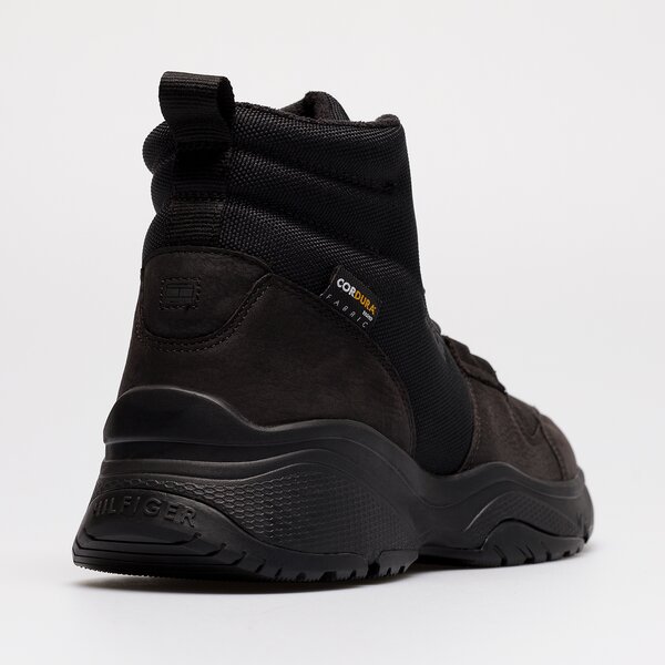 Męskie buty outdoor (trekkingowe) TOMMY HILFIGER BERGEN 8C HIGH fm0fm04251bds kolor czarny