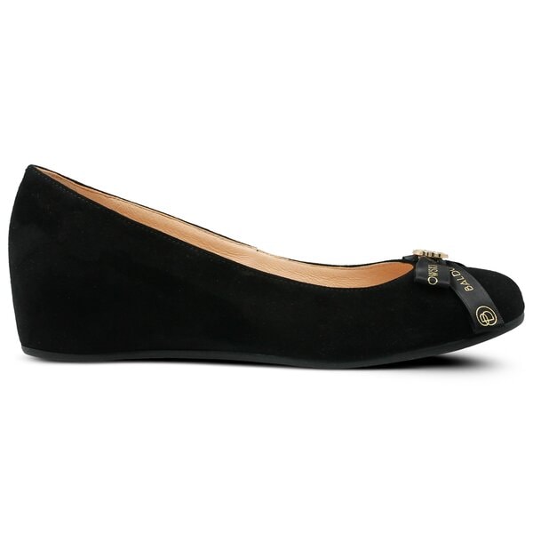 Damskie baleriny (buty) BALDOWSKI BALERINY Z KOKARDĄ w00322/klin/002 kolor czarny