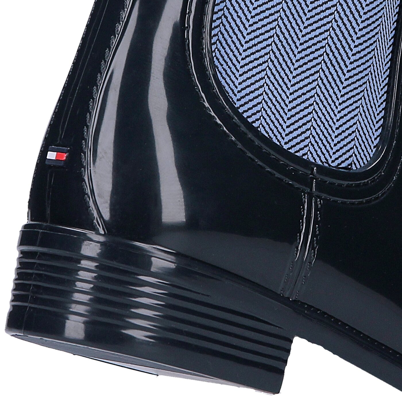 Damskie kalosze (buty gumowe) TOMMY HILFIGER O1285DETTE 6R fw56821556403 kolor granatowy