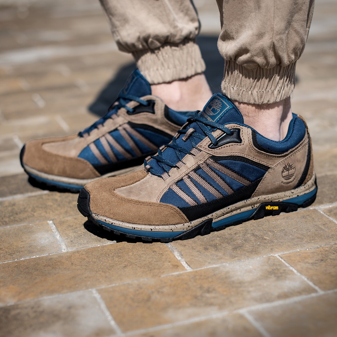 Męskie buty outdoor (trekkingowe) TIMBERLAND EDGEWATER LOW WP a15h9 kolor brązowy