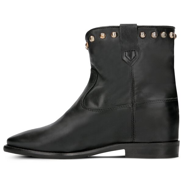 tommy hilfiger round stud wedge bootie