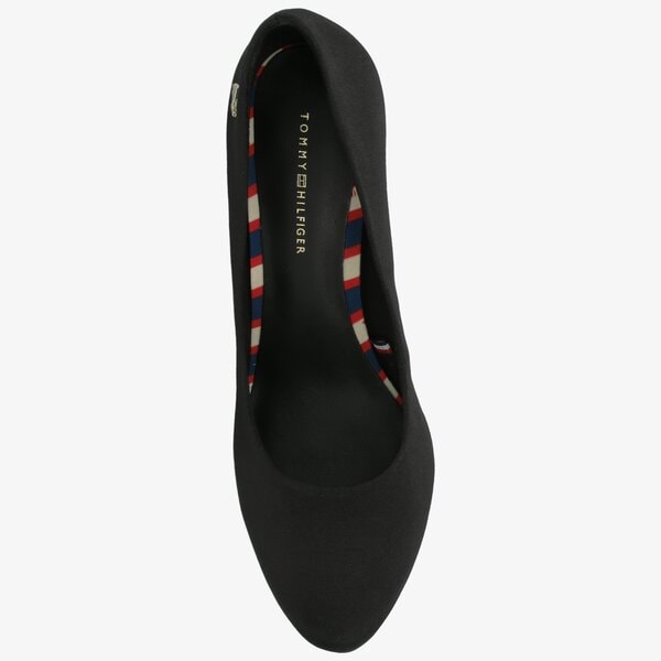 Damskie szpilki / czółenka TOMMY HILFIGER ESSENTIAL TEXTILE PUMP fw0fw04544bds kolor czarny