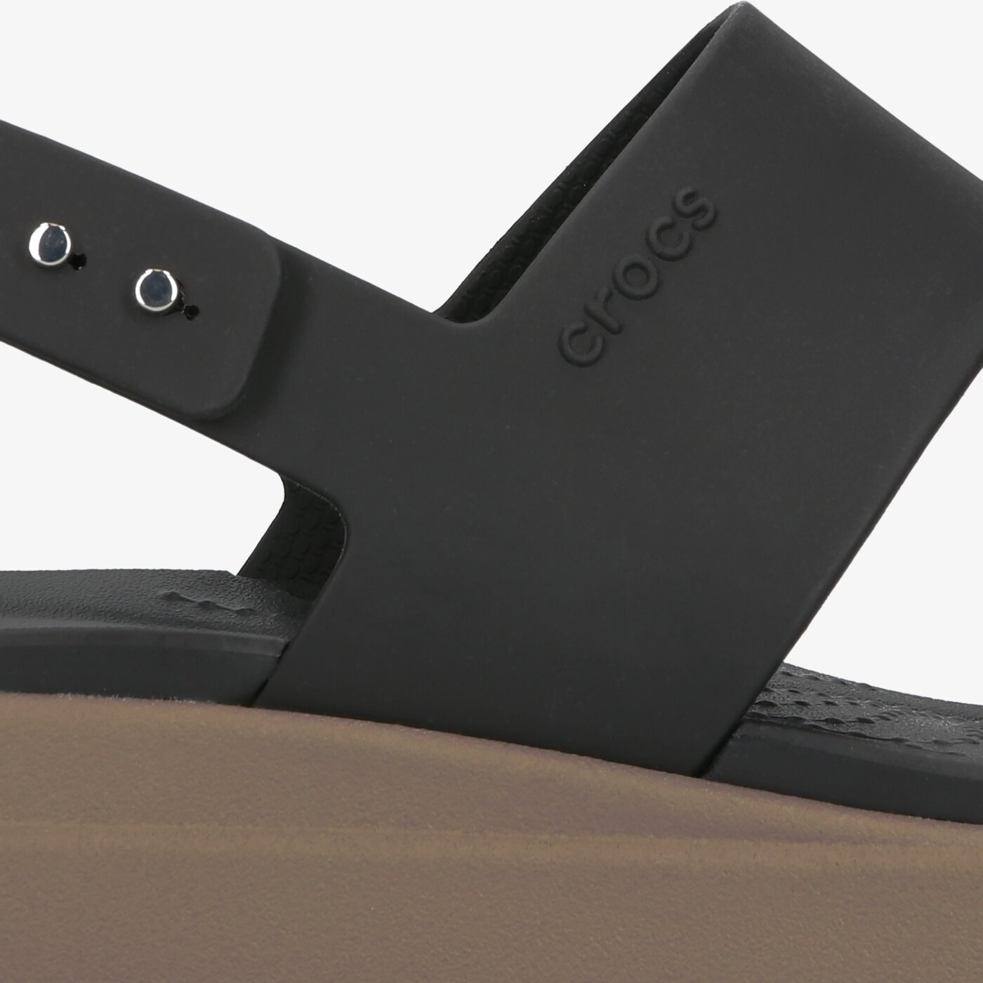 Damskie sandały CROCS BROOKLYN LOW WEDGE 20645307h kolor czarny