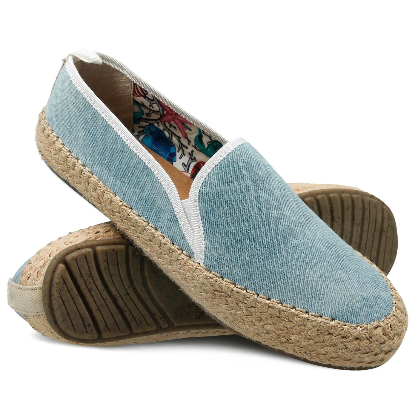 Damskie espadryle EMU GUM LIGHT DENIM DISTRESS w11385lightdenimdis kolor niebieski