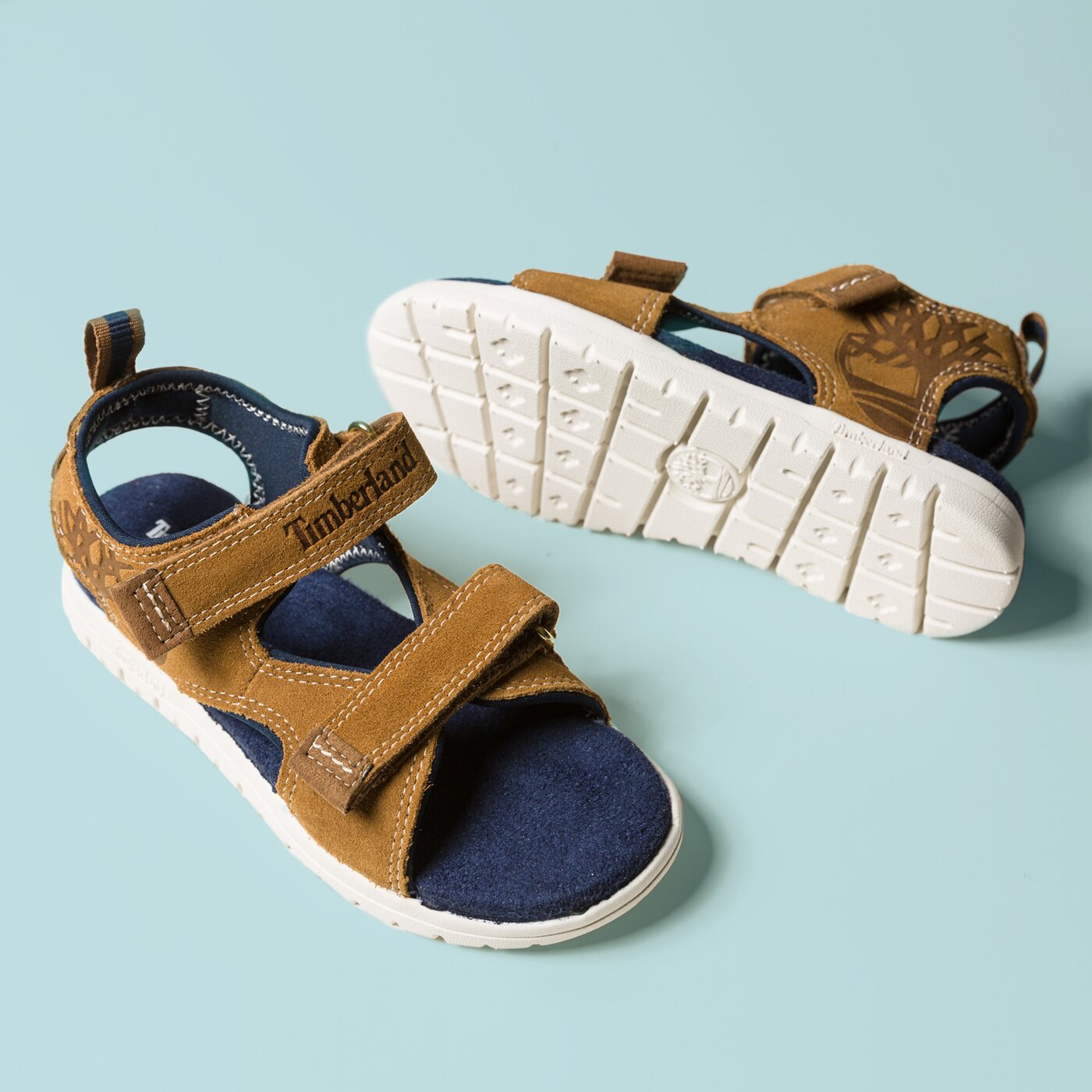 Dziecięce sandały / klapki TIMBERLAND PIERMONT H&L SANDAL a1kgz kolor żółty