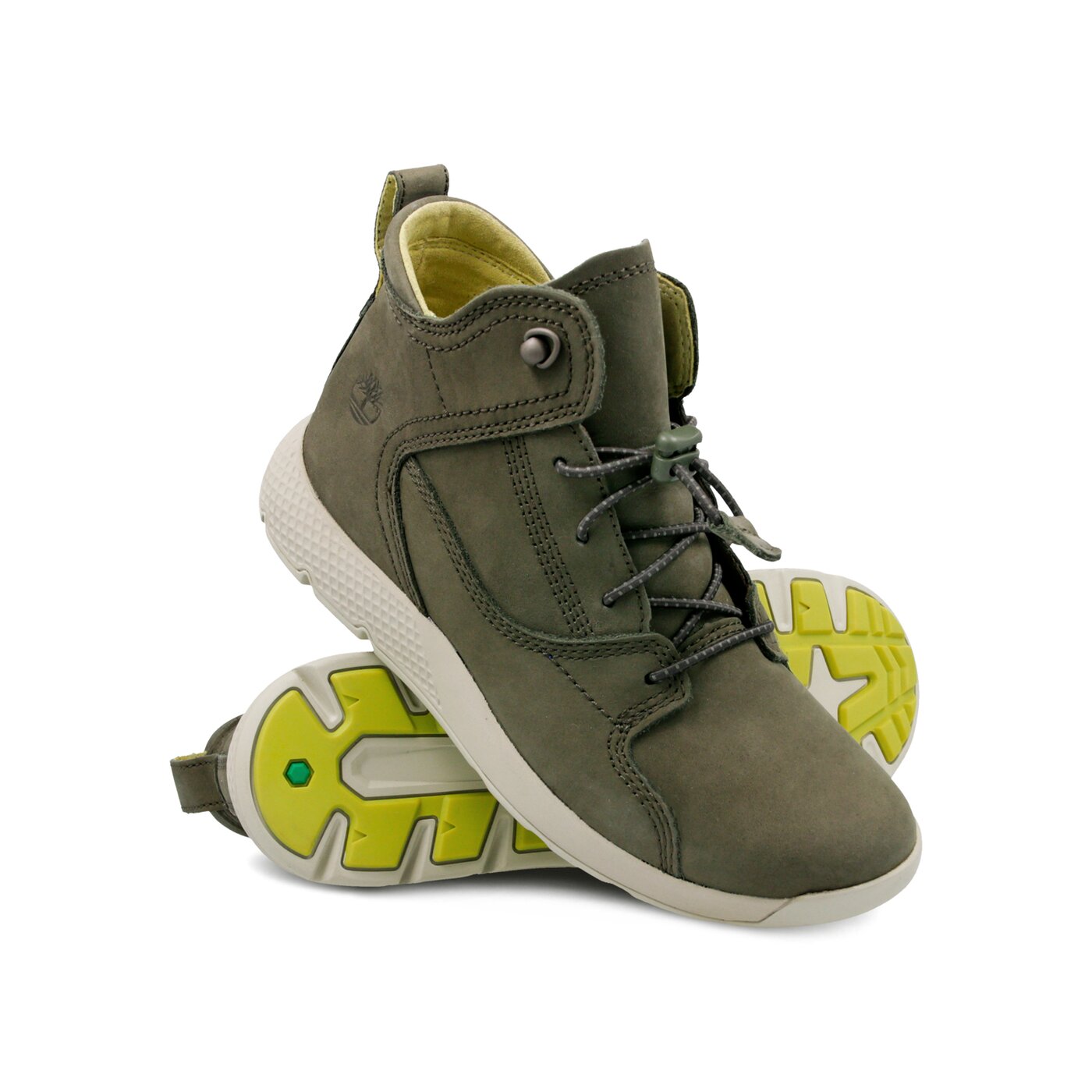 Dziecięce sneakersy (buty) TIMBERLAND FLYROAM LEATHER HIKER a1sm9 kolor khaki