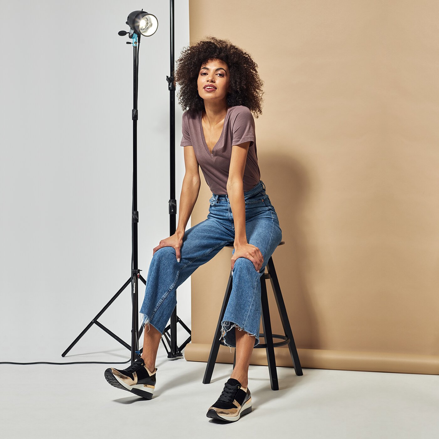 Damskie sneakersy (buty) SYMBIOSIS SNEAKERSY ISABEL  sywl119002 kolor czarny