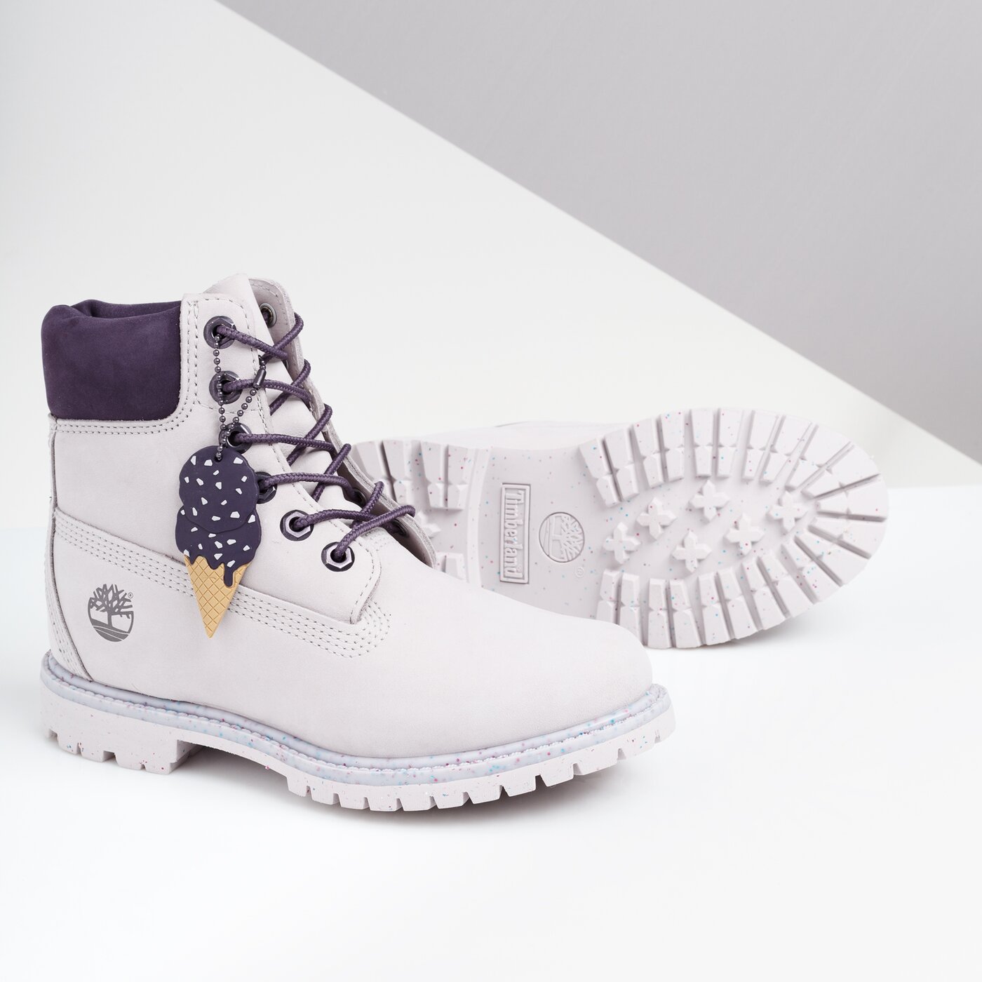 Damskie trapery TIMBERLAND PREMIUM 6 INCH BOOT ICE CREAM  tb0a1vzus401 kolor fioletowy
