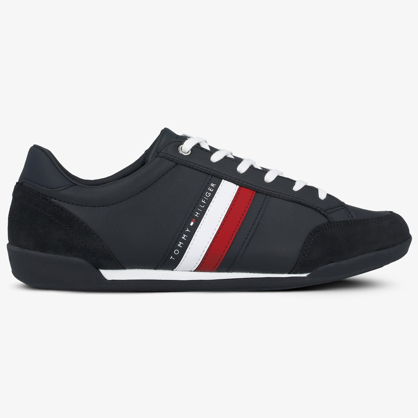 Męskie sneakersy (buty) TOMMY HILFIGER CORPORATE MATERIAL MIX CUPSOLE fm0fm02665dw5 kolor granatowy